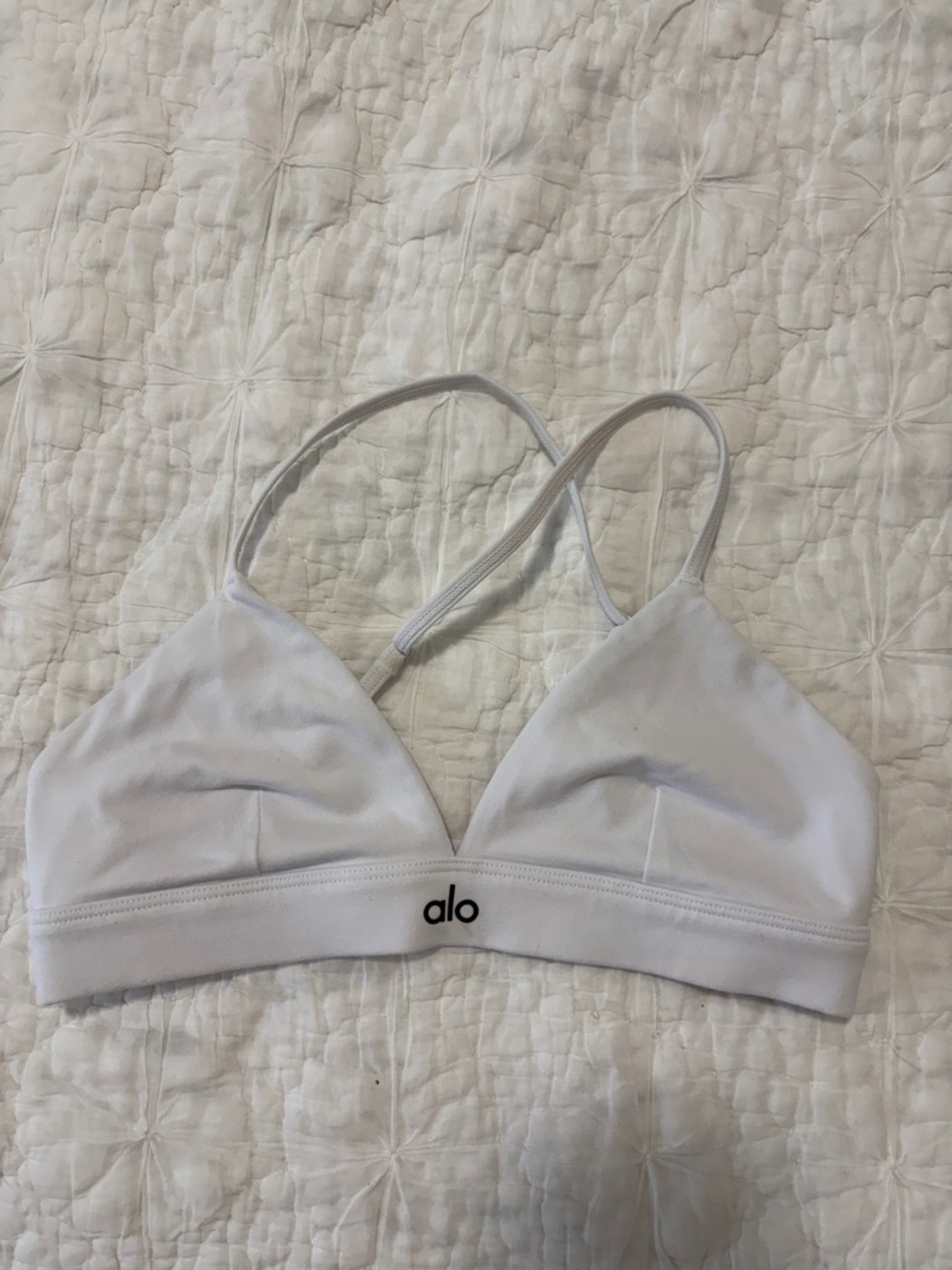 ALO Yoga White Splendor Bra